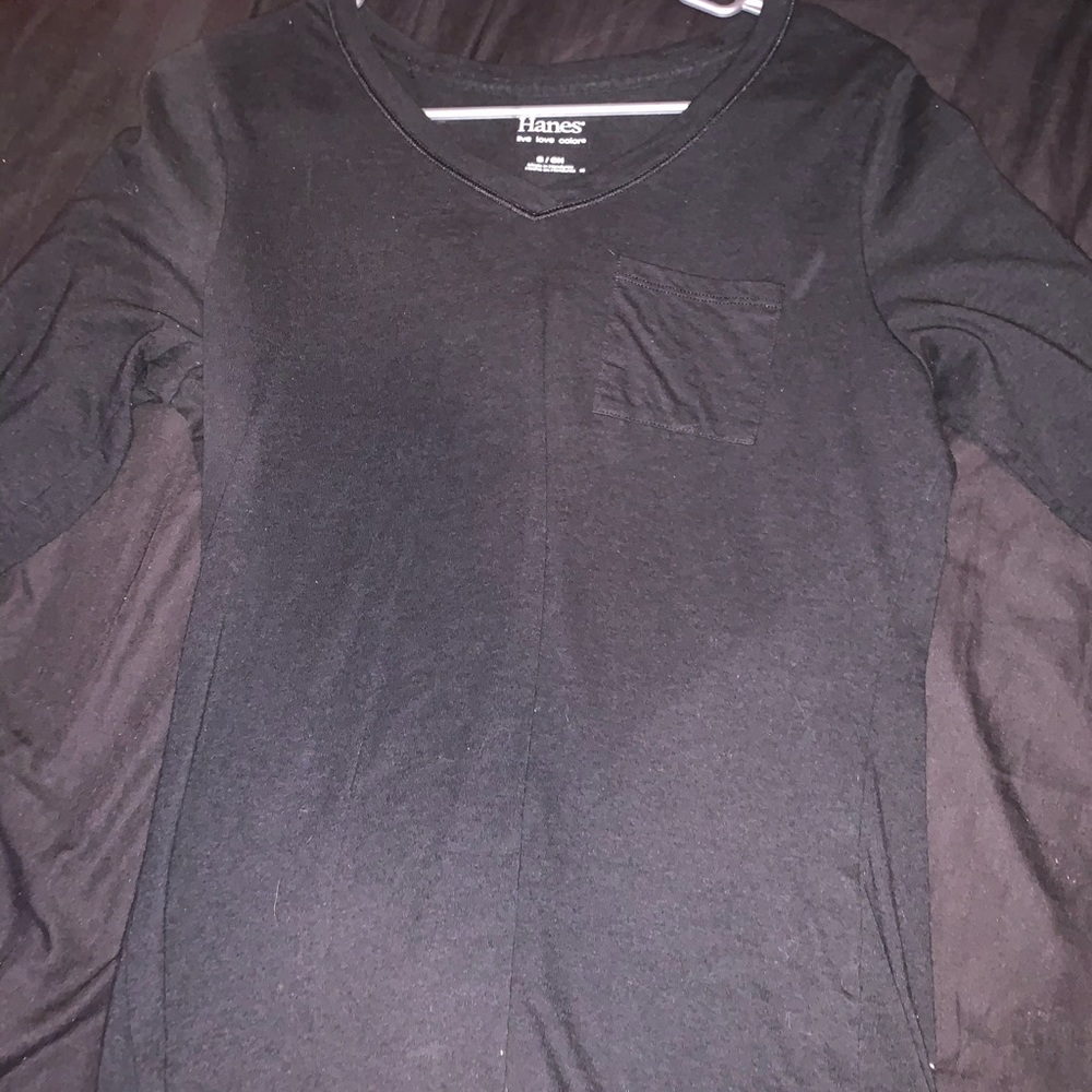 Plain black long sleeve